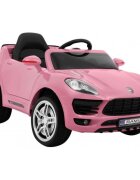Ramiz Masinuta electrica pentru copii Turbo-S roz 60W cu telecomanda sunete suspensii panou audio si roti din spuma Eva
