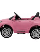 Ramiz Masinuta electrica pentru copii Turbo-S roz 60W cu telecomanda sunete suspensii panou audio si roti din spuma Eva