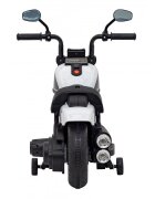 Ramiz Motocicleta electrica pentru copii Chopper Faster AHL008 78x30x55 cm alb 20W cu lumini panou audio si indicator incarcare
