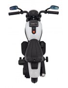 Ramiz Motocicleta electrica pentru copii Chopper Faster AHL008 78x30x55 cm alb 20W cu lumini panou audio si indicator incarcare