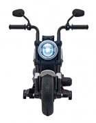Ramiz Motocicleta electrica pentru copii Chopper Faster AHL008 78x30x55 cm alb 20W cu lumini panou audio si indicator incarcare