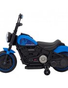 Ramiz Motocicleta electrica pentru copii Chopper Faster AHL008 78x30x55 cm albastru 20W cu lumini panou audio si indicator incarcare