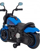 Ramiz Motocicleta electrica pentru copii Chopper Faster AHL008 78x30x55 cm albastru 20W cu lumini panou audio si indicator incarcare