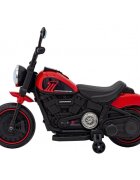 Ramiz Motocicleta electrica pentru copii Chopper Faster AHL008 78x30x55 cm rosu 20W cu lumini panou audio si indicator incarcare