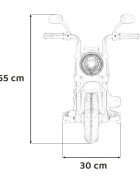 Ramiz Motocicleta electrica pentru copii Chopper Faster AHL008 78x30x55 cm rosu 20W cu lumini panou audio si indicator incarcare