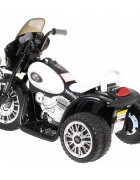 Ramiz Motocicleta electrica pentru copii Chopper JT568 negru cu panou audio si lumini Led 20w 79x46x54 cm