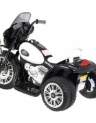 Ramiz Motocicleta electrica pentru copii Chopper JT568 negru cu panou audio si lumini Led 20w 79x46x54 cm