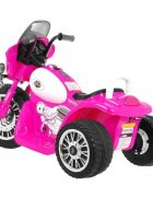 Ramiz Motocicleta electrica pentru copii Chopper JT568 roz cu panou audio si lumini Led 20w 79x46x54 cm