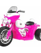 Ramiz Motocicleta electrica pentru copii Chopper JT568 roz cu panou audio si lumini Led 20w 79x46x54 cm