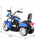 Ramiz Motocicleta electrica pentru copii Chopper NightBike albastru TR1501 cu lumini si panou audio 92x34x63 cm