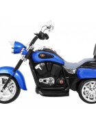 Ramiz Motocicleta electrica pentru copii Chopper NightBike albastru TR1501 cu lumini si panou audio 92x34x63 cm