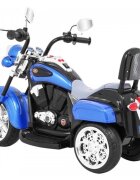 Ramiz Motocicleta electrica pentru copii Chopper NightBike albastru TR1501 cu lumini si panou audio 92x34x63 cm