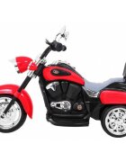 Ramiz Motocicleta electrica pentru copii Chopper NightBike rosu TR1501 cu lumini si panou audio 92x34x63 cm
