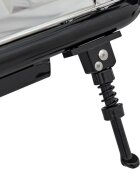 Ramiz Motocicleta electrica pentru copii Chopper Warrior Black motor de 350W cu doua baterii de 18V9Ah pornire prin buton cu rotile gonflabile panou audio integrat cu MP3 USB lumini LED sarcina maxima 80 kg