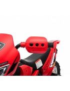 Ramiz Motocicleta electrica pentru copii Cross BDM0912 Rosu cu 2 roti ajutatoare lumini si panou audio