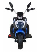 Ramiz Motocicleta electrica pentru copii Fast Tourist 83x35x63 cm albasstru 18W cu lumini scaun piele si panou audio