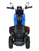 Ramiz Motocicleta electrica pentru copii Fast Tourist 83x35x63 cm albasstru 18W cu lumini scaun piele si panou audio