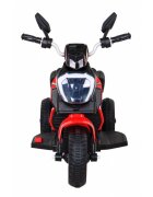 Ramiz Motocicleta electrica pentru copii Fast Tourist 83x35x63 cm rosu 18W cu lumini scaun piele si panou audio