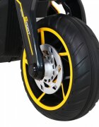 Ramiz Motocicleta electrica pentru copii Future LL8001-A galben 50W cu panou audio si roti din spuma Eva 109x54x68 cm