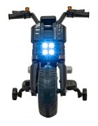 Ramiz Motocicleta electrica pentru copii Future QLS-805 cu 2 roti ajutatoare negru 25w cu luminis i panou audio 88x46x56 cm