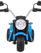 Ramiz Motocicleta electrica pentru copii MiniBike 71x53x57 cm albastru cu scaun piele panou audio sunete si lumini