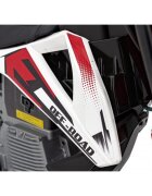 Ramiz Motocicleta electrica pentru copii Pantone rosu 361C cu 2 roti ajutatoare panou audio pornire lenta scaun piele si roti din spuma Eva 108x59x72 cm
