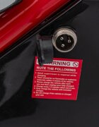 Ramiz Motocicleta electrica pentru copii Renegade 50R Red motor puternic de 500W viteza maxima 24 kmh baterie reincarcabila 36V9Ah suspensie transmisia pe lant anvelope gonflabile