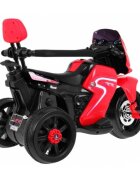 Ramiz Motocicleta electrica pentru copii rosu 20W cu lumini panou audio si maner parental