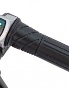 Ramiz Motocicleta electrica pentru copii Speed Power Black pornire la cheie motor 250W baterie 24V7Ah roti pneumatice scaun ergonomic din piele lumina frontala LED claxon muzica preinstalata pana la 80 kg