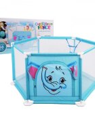 Ramiz Tarc de joaca pentru copii cu 50 bile multicolore Blue Elephant