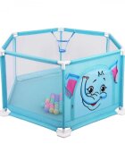 Ramiz Tarc de joaca pentru copii cu 50 bile multicolore Blue Elephant