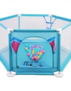 Ramiz Tarc de joaca pentru copii cu 50 bile multicolore Blue Elephant
