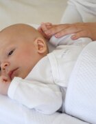 Red Castle Baby nest ergonomic Cocoonababy Flori de bumbac