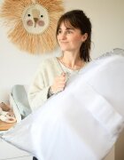 Red Castle Baby nest ergonomic Cocoonababy Flori de bumbac