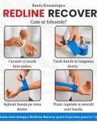 Redline Banda Kinesiologica Recover impermeabila 5 cm x 5 m bleu