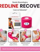 Redline Banda Kinesiologica Recover impermeabila 5 cm x 5 m roz