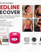 Redline Banda Kinesiologica Recover impermeabila 5 cm x 5 m roz