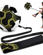 Redline Centura de antrenament fotbal din material textil reglabila de la 2 la 5 metri compatibila cu mingi de marimile 3 4 si 5 pentru exersarea paselor suturilor driblingului si controlului mingii