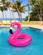 Redline Colac gonflabil flamingo roz pentru adulti si copii material pvc 90 cm