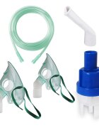 Redline Kit accesorii universale pentru aparate aerosoli cu compresor cu masca medie rotativa masca bebelusi furtun 2 m pahar de nebulizare si piesa bucala