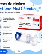 Redline Pachet nou nascuti baietel centura anticolici seringi lavaj nazal camera de inhalare aparat de aerosoli aspirator nazal ser fiziologic izotonic pompa manuala de san termometru non-contact