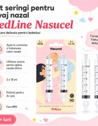 Redline Pachet nou nascuti fetita centura anticolici seringi lavaj nazal camera de inhalare aparat de aerosoli aspirator nazal ser fiziologic izotonic pompa manuala de san termometru non-contact