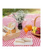 Redline Patura pentru picnic pliabila cu maner saltea iarba camping model carouri rosu 200x200 cm