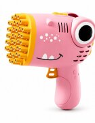 Redline Pistol automat de facut baloane de sapun 40 de orificii portabil compact crocodil roz