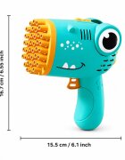 Redline Pistol automat de facut baloane de sapun 40 de orificii portabil compact crocodil turcoaz