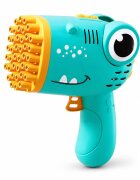 Redline Pistol automat de facut baloane de sapun 40 de orificii portabil compact crocodil turcoaz
