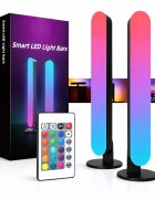 Redline Set 2 bare LED ambientale RGB smart pentru tv si pc telecomanda inclusa efecte muzica iluminare decorativa abs montaj vertical sau orizontal 4.1 x 3.5 x 24.8 cm