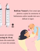 Redline Set seringi pentru lavaj nazal Nasucel pentru curatarea si hidratarea cailor nazale 2 x 10 ml 4 luni +