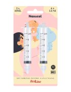 Redline Set seringi pentru lavaj nazal Nasucel pentru curatarea si hidratarea cailor nazale 2 x 10 ml 4 luni +