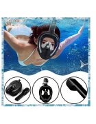 Redline Set snorkeling masca full face tub de respiratie sac de depozitare dopuri pentru urechi garnitura suplimentara suport pentru camera GoPro pliabila